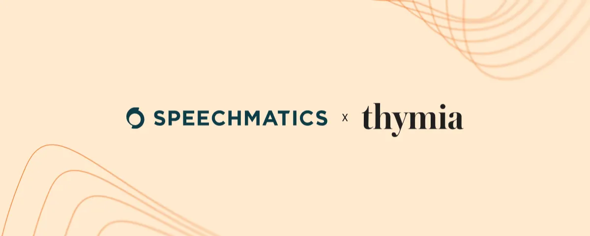 Speechmatics x Thymia combine medical-grade speech-to-text with clinical-grade voice biomarker intelligence to identify health signals.