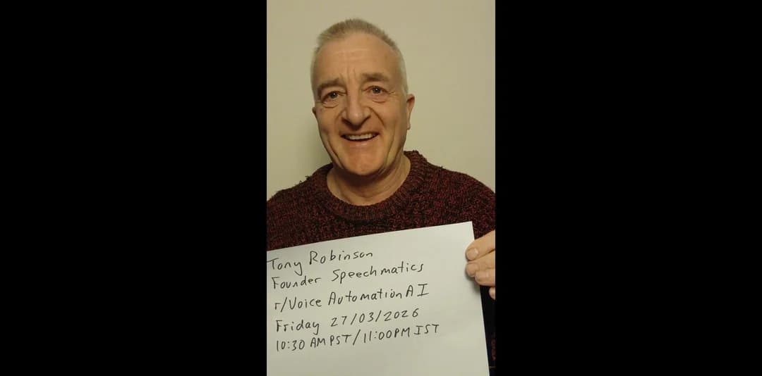 Tony Robinson AMA Speechmatics